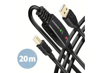 Axagon ADR-220B USB Jelerősítő Kábel 20m