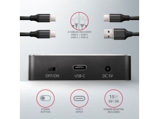 Axagon ADSA-M2C SSD Dokkoló
