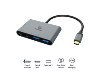Akasa USB-C 4-in-1 Hub