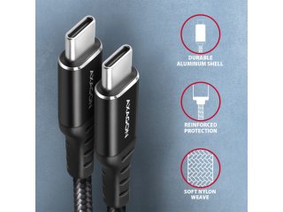 Axagon BUCM-CM15AB USB-C Kábel 1.5m