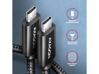 Axagon NewGEN+ USB-C Kábel 1m