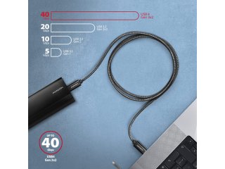Axagon NewGEN+ USB-C Kábel 1m