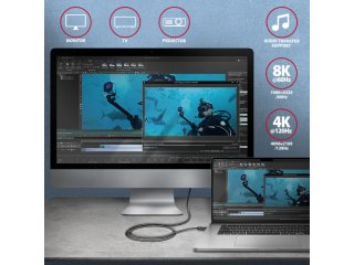 Axagon NewGEN+ USB-C Kábel 1m