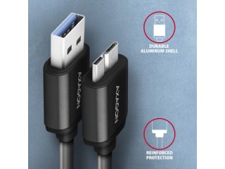 Axagon BUMM3-AM10AB USB Kábel