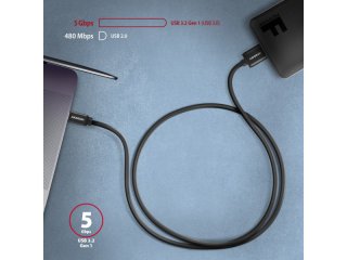 Axagon SPEED USB-C - Micro-B USB Kábel 1m