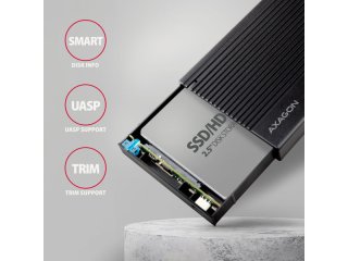 Axagon EE25-GTR HDD/SSD Ház