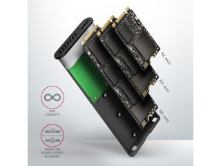 Axagon EEM2-SBC SSD ház