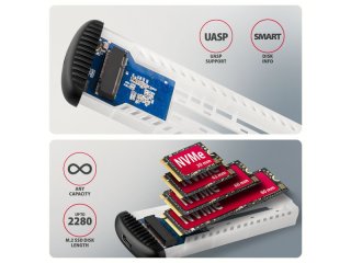 Axagon EEM2-SC SSD Ház