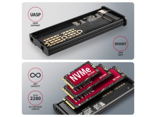 Axagon EEM2-SD2 SSD Ház