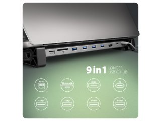 Axagon HMC-10HLS USB-C Dokkoló