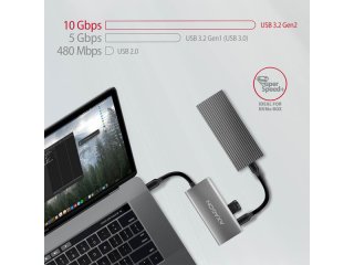 Axagon HMC-4G2 USB-C Hub