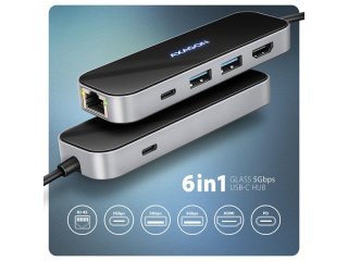 Axagon HMC-6GLN USB-C Hub