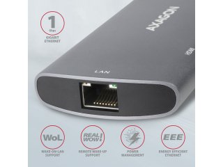 Axagon HMC-6M2 6in1 USB-C Hub