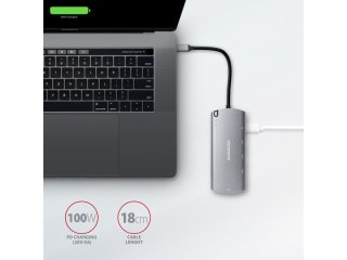 Axagon HMC-6M2 6in1 USB-C Hub