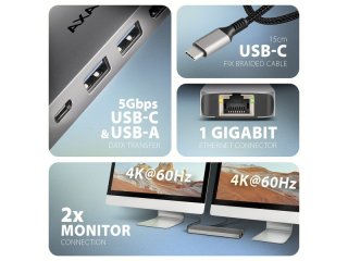 Axagon HMC-7HX2 USB-C Hub