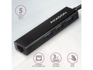 Axagon HMC-GL3A USB-C Hub