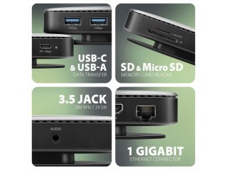 Axagon HMC-UFO 9in1 USB-C Hub