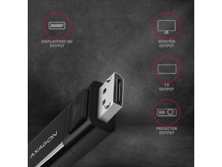 Axagon RVC-DPC USB-C - DisplayPort Kábel