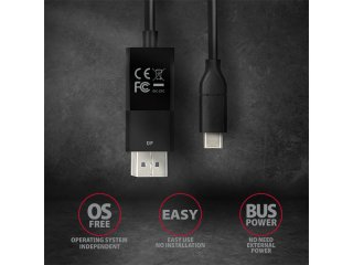 Axagon RVC-DPC USB-C - DisplayPort Kábel