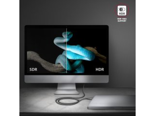 Axagon RVC-HI2MC USB-C - HDMI Adapterkábel 1.8m
