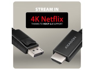 Axagon RVD-HI20C2 DP-HDMI Kábel 1.8m