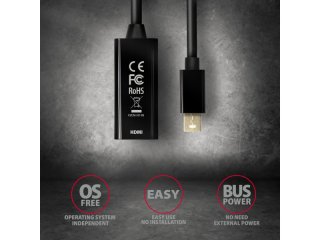 Axagon RVDM-HI14N Mini DP - HDMI Adapter