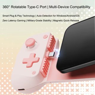 GameSir X5 Lite Type-C Mobil Kontroller Okostelefonokhoz - Pink