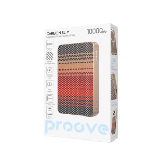 Proove Carbon Slim Magsafe Vezeték Nélküli Gyorstöltő Powerbank 22.5W - 10000mAh - Glowrise