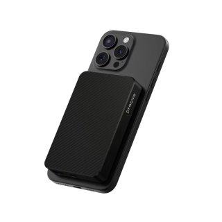 Proove Carbon Slim Magsafe Vezeték Nélküli Gyorstöltő Powerbank 22.5W - 10000mAh - Black