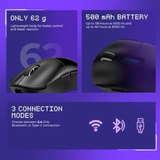 Proove RC Raider Tri-Mode 8K Vezeték Nélküli Gamer Egér