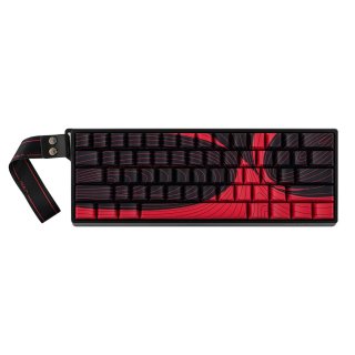 AULA WIN60 HE MAX Mágneses Gamer Billentyűzet - Fekete-Piros