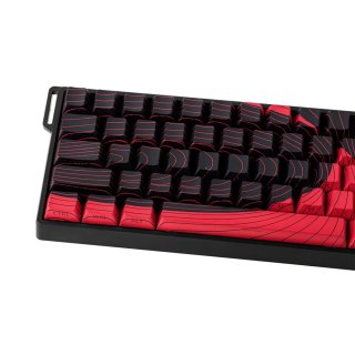 AULA WIN60 HE MAX Mágneses Gamer Billentyűzet - Fekete-Piros