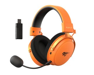 Havit H2015 Pro Five-Mode Vezeték Nélküli Gamer Headset - Narancssárga