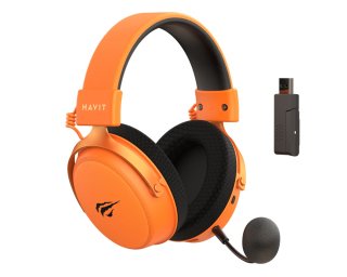 Havit H2015 Pro Five-Mode Vezeték Nélküli Gamer Headset - Narancssárga