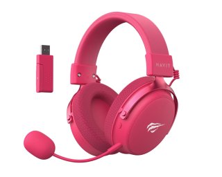 Havit H2015 Pro Five-Mode Vezeték Nélküli Gamer Headset - Magenta