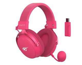 Havit H2015 Pro Five-Mode Vezeték Nélküli Gamer Headset - Magenta