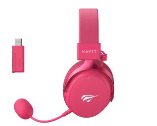 Havit H2015 Pro Five-Mode Vezeték Nélküli Gamer Headset - Magenta
