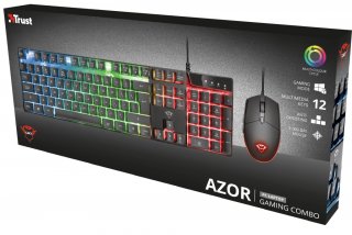 Trust Gaming GXT838 AZOR COMBO Gamer Billentyűzet + Egér HU