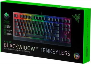 Razer BlackWidow V3 Tenkeyless Green Switch Gamer Billentyűzet - Angol kiosztás