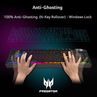 Acer Predator AETHON 700 Mechanikus Gamer Billentyűzet - Angol kiosztás