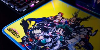 Konix - MY HERO ACADEMIA "U.A 1.A" Gamer Egérpad - sárga-mintás