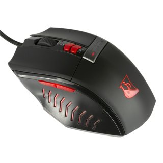 Konix Drakkar Runemaster Evo Vezetékes Gamer Egér - Fekete-Piros