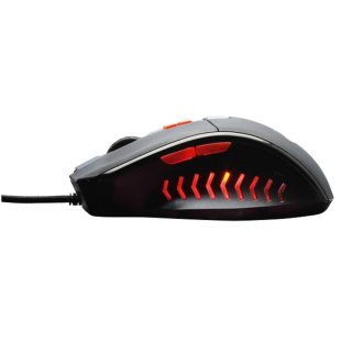 Konix Drakkar Runemaster Evo Vezetékes Gamer Egér - Fekete-Piros
