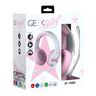 Konix Mythics PS4 Geek Girl Crystal Gamer Headset