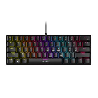 Delux KM36BU Mechanikus Gamer Billentyűzet - Angol kiosztás
