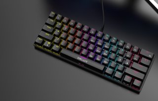 Delux KM36BU Mechanikus Gamer Billentyűzet - Angol kiosztás