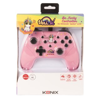 KONIX - UNIK "Be Funky" Nintendo Switch/PC Vezetékes kontroller