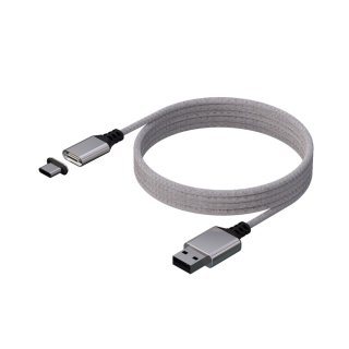 KONIX - MYTHICS Xbox Series S/X mágnesfejes töltő kábel USB-A to USB-C - Fehér