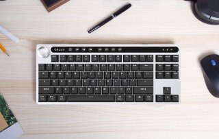 Delux KS200D Vezeték Nélküli Mechanikus Gamer Billentyűzet - Angol kiosztás