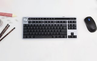 Delux KS200D Vezeték Nélküli Mechanikus Gamer Billentyűzet - Angol kiosztás